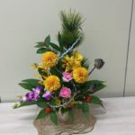 2024/12/25　水引きを三つ編みにして蛇をイメージしました