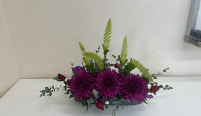 2025/9/16 菊の花をメインに中央に粟